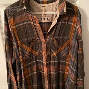 Free people plaid shirt